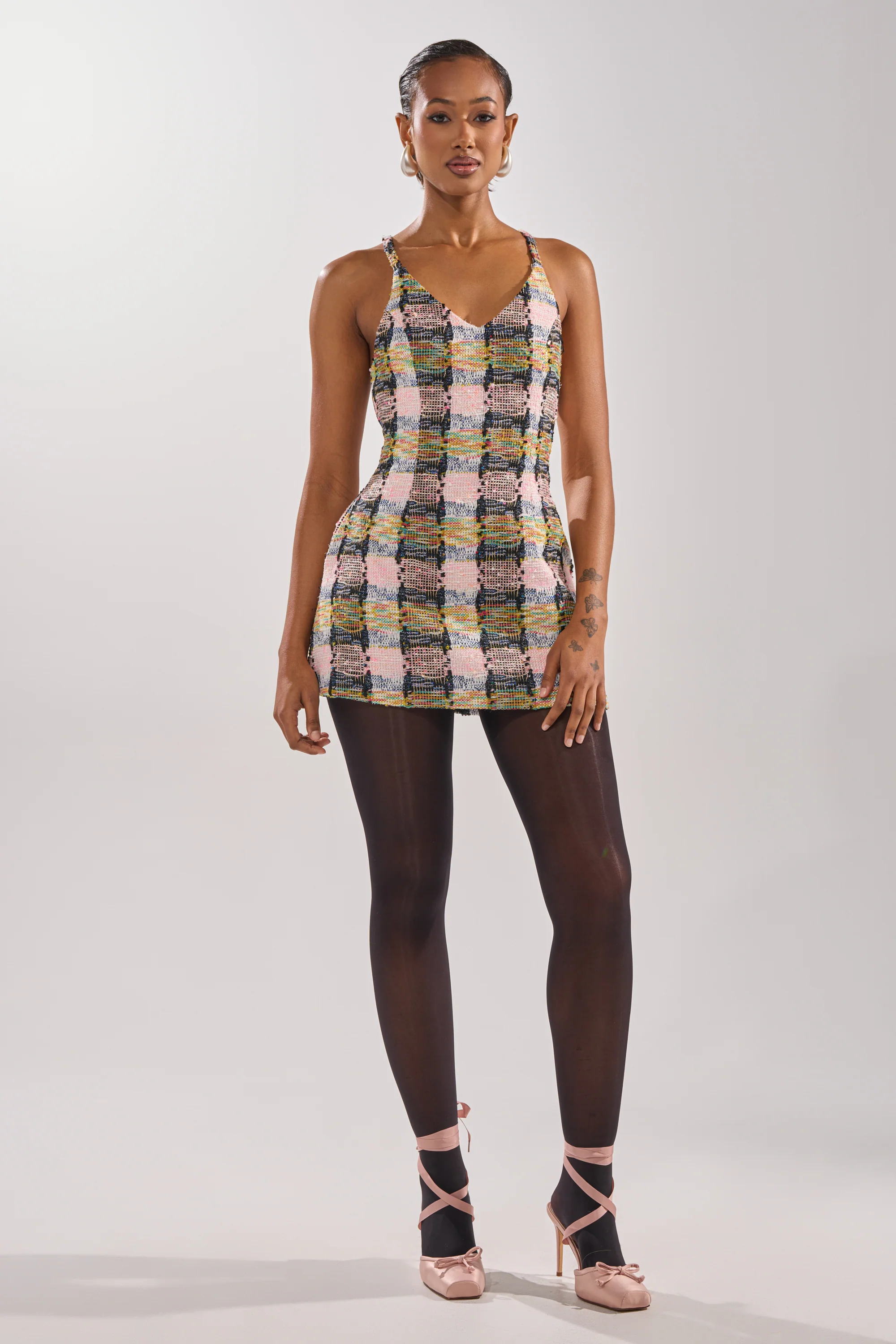 MAIN SQUEEZE TWEED MINI DRESS - Image 5