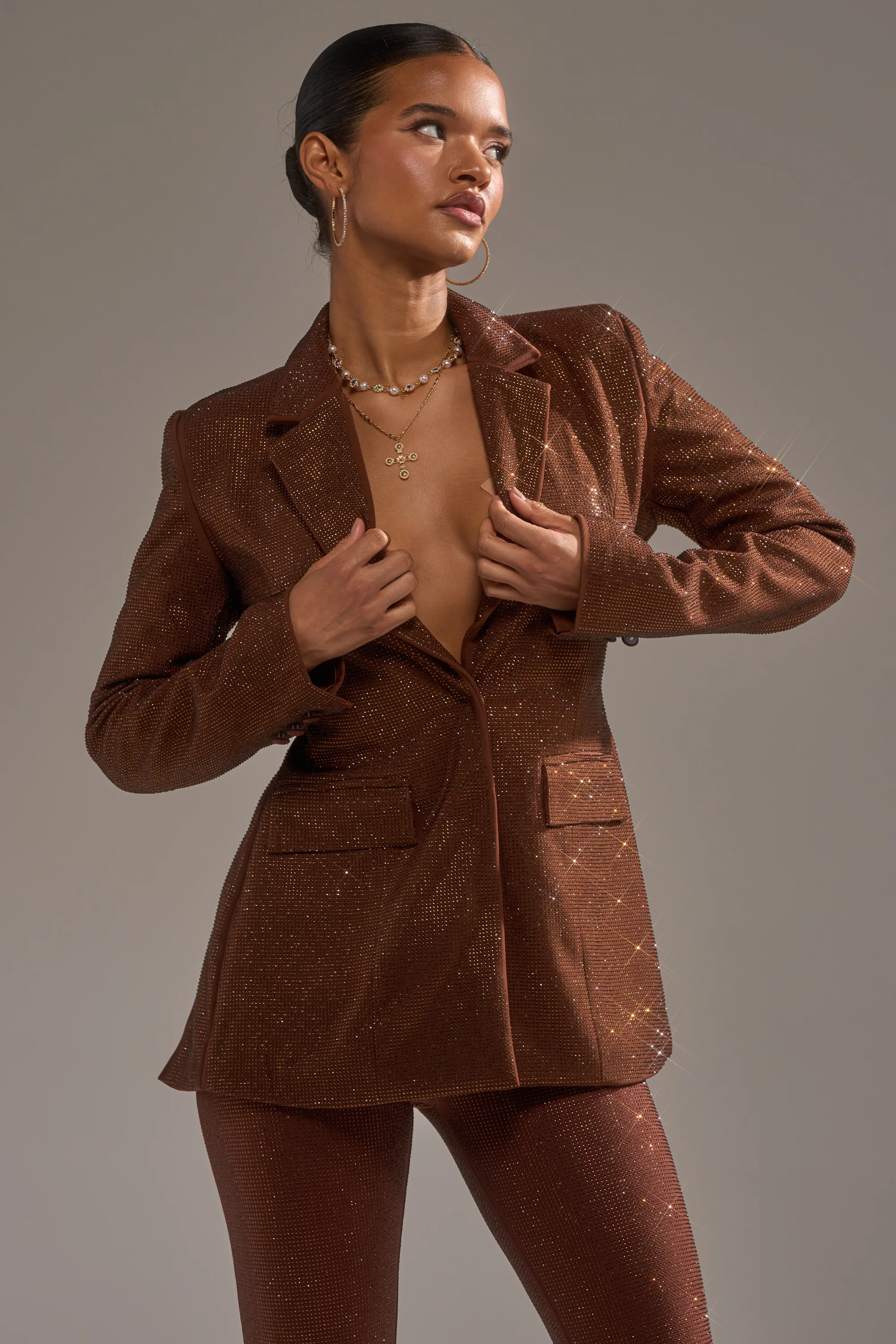 MAKE A TOAST RHINESTONE BLAZER - Image 2