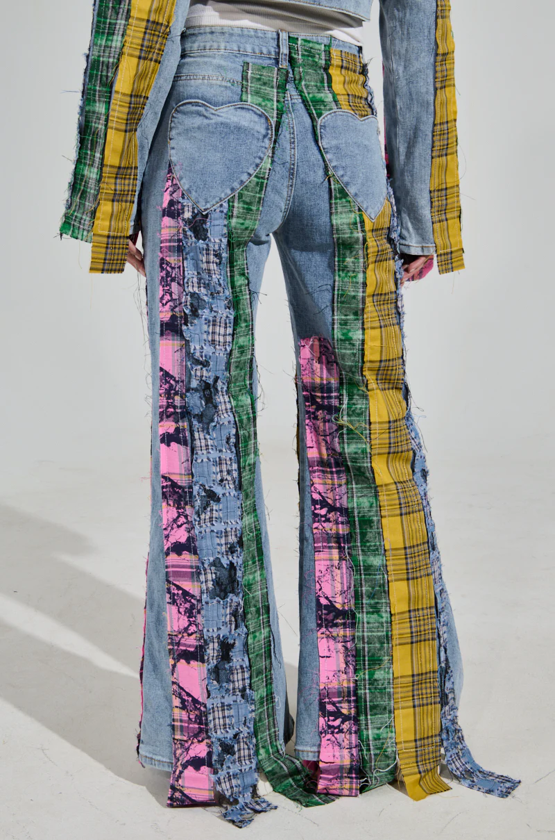 MAKING WAVES PATCHWORK FLARE DENIM - Image 6