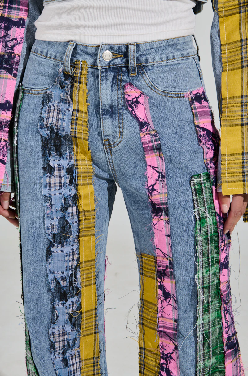 MAKING WAVES PATCHWORK FLARE DENIM - Image 8