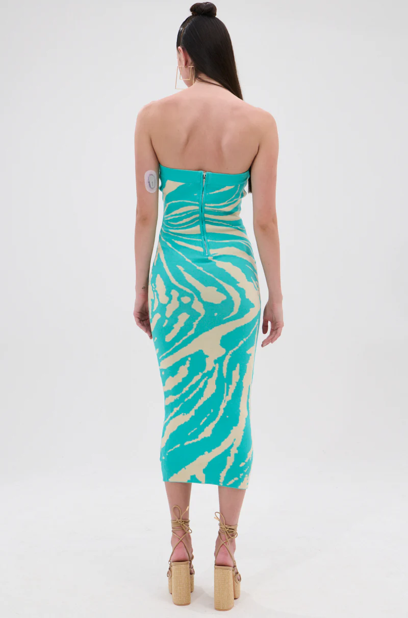 MALIBU DREAMIN PRINTED KNIT MIDI DRESS - Image 4