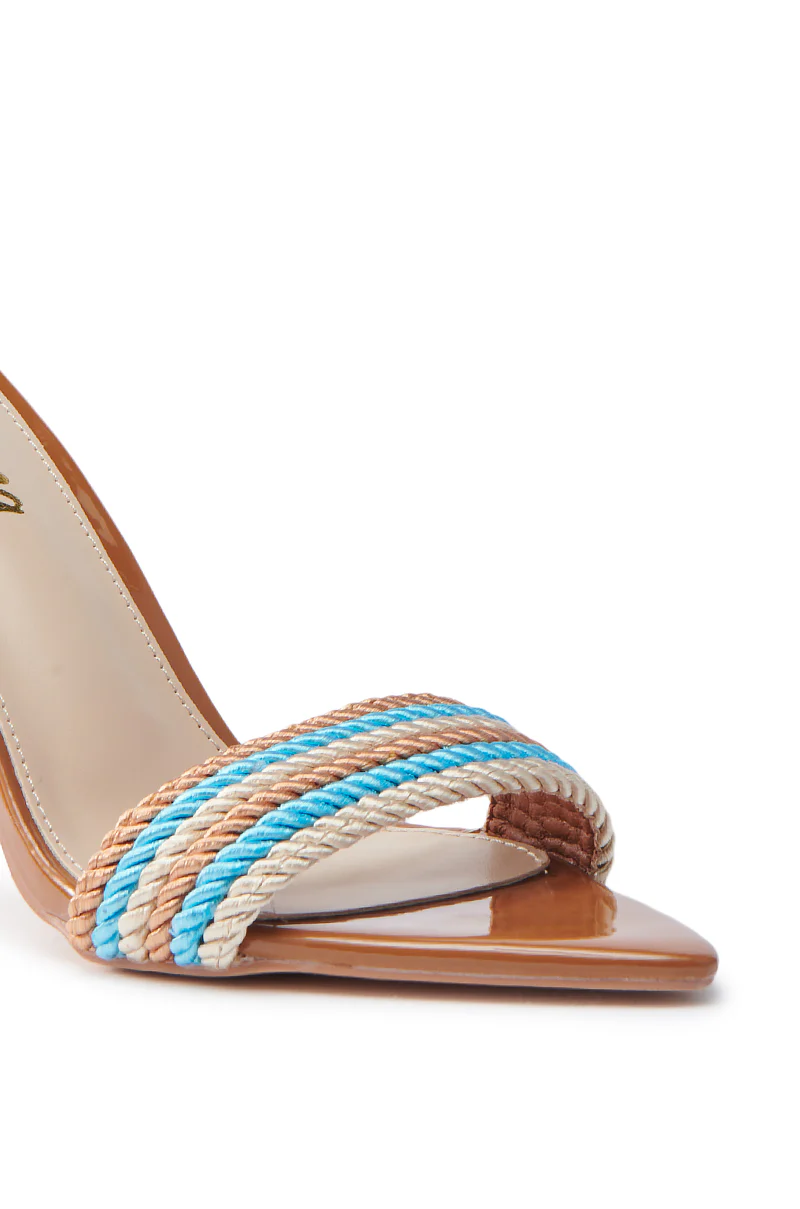 MANSON BROWN ROPE STIELTTO WRAP UP SANDAL - Image 6
