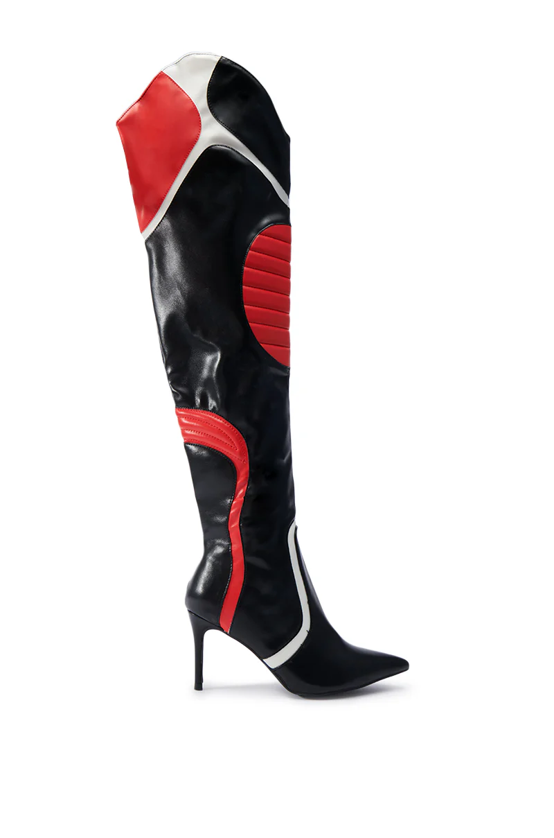 MANTRA RED RACER STILETTO BOOT - Image 5