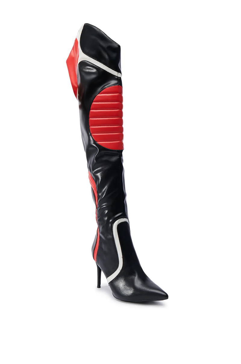 MANTRA RED RACER STILETTO BOOT - Image 6