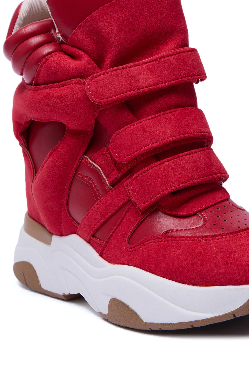 MARANTO RED WEDGE SNEAKER - Image 7