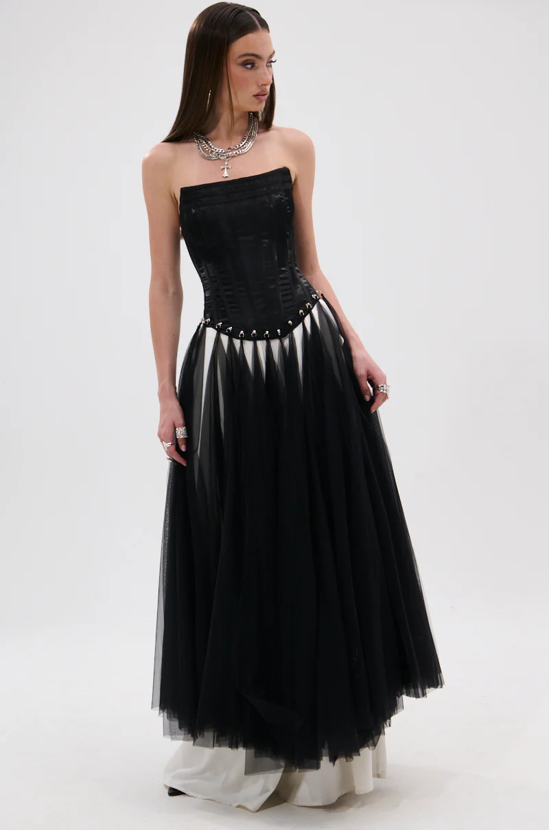 MARRIED TO THE GAME CORSET TOP IN BLACK - Image 3