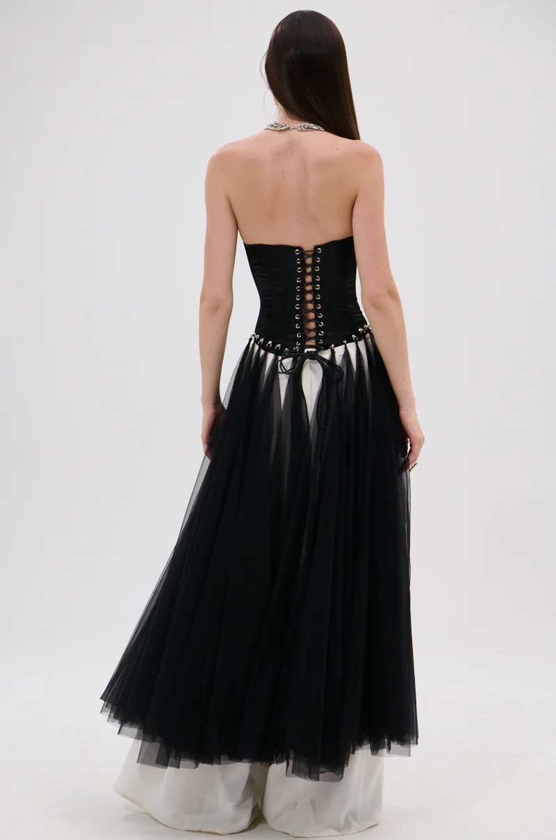 MARRIED TO THE GAME CORSET TOP IN BLACK - Image 5