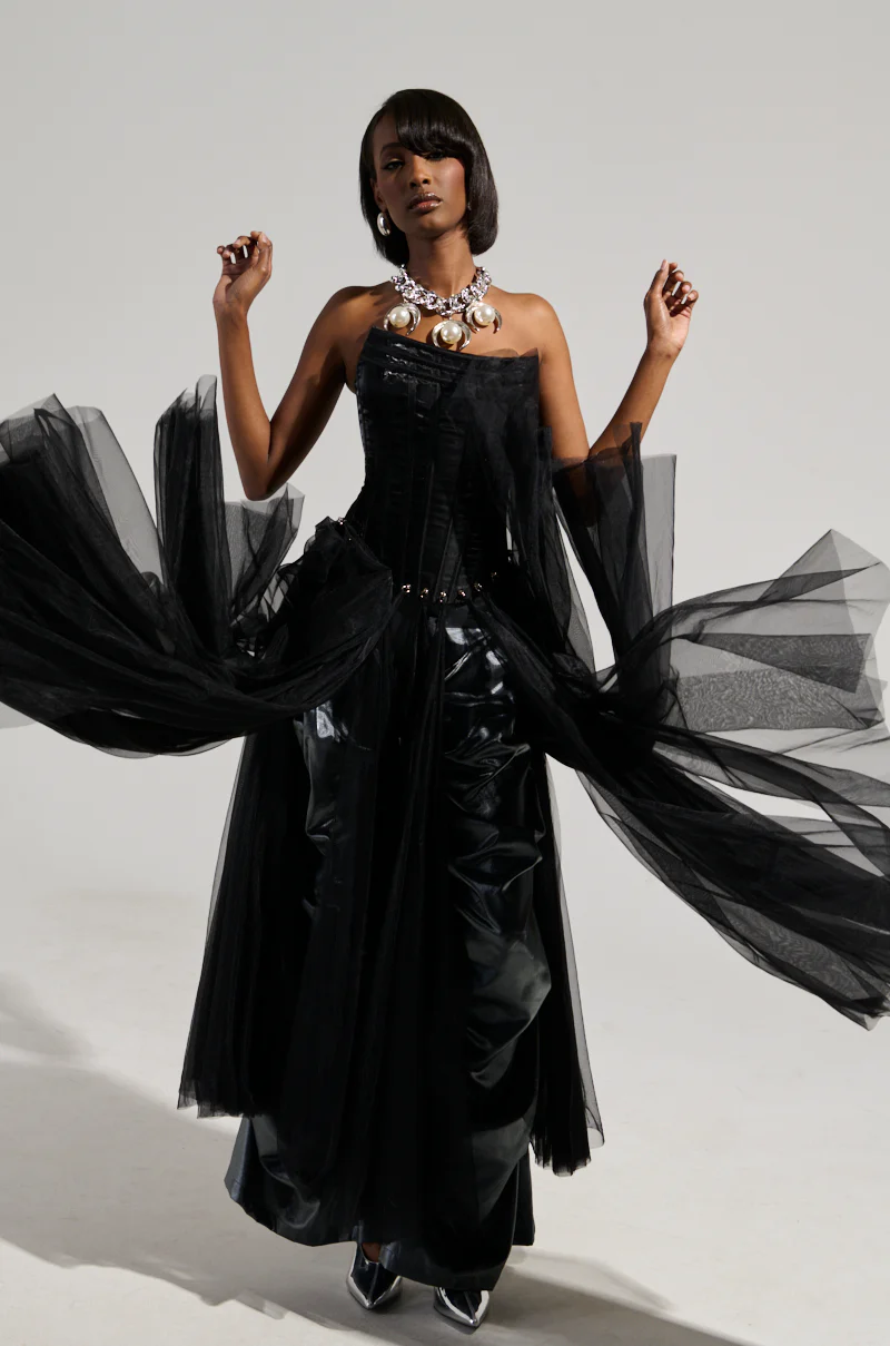 MARRIED TO THE GAME CORSET TOP IN BLACK - Image 7