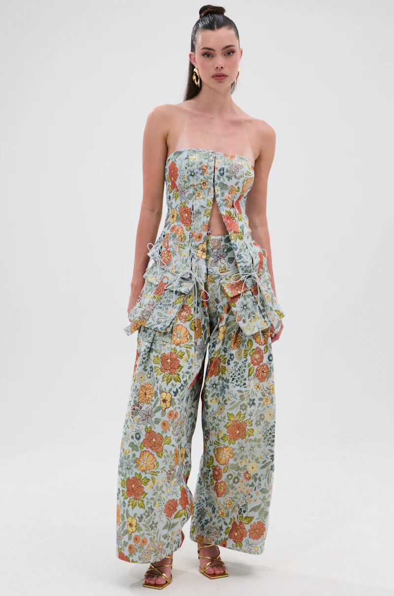 MARTHA FLORAL CARGO PANTS - Image 5