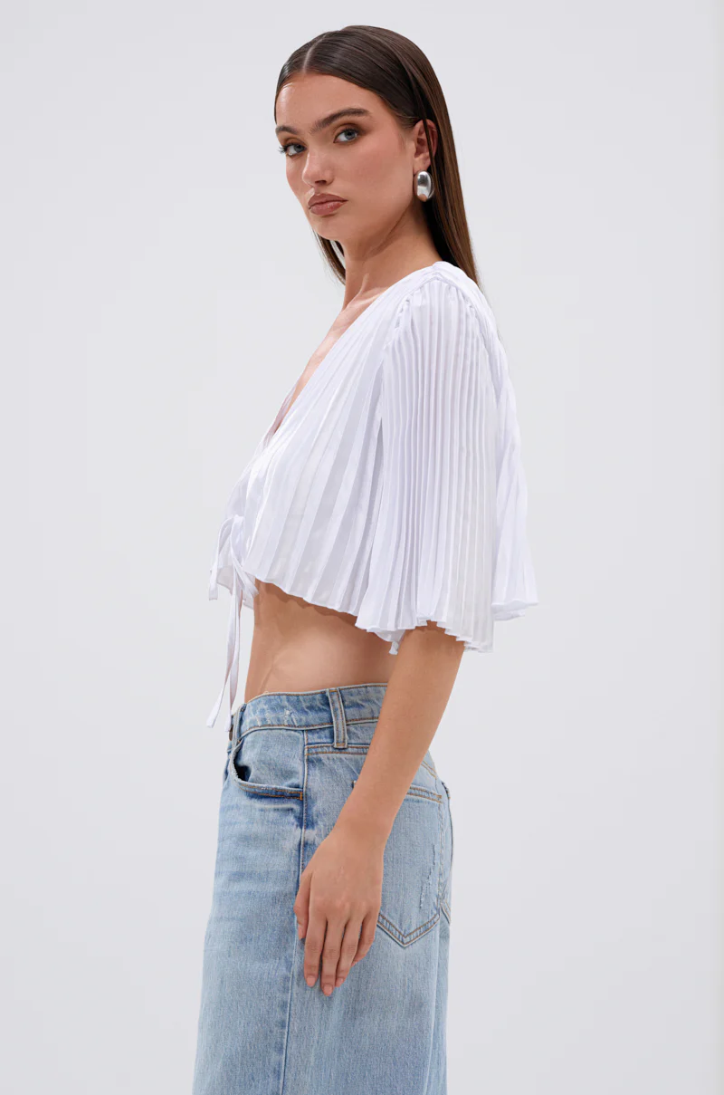 MARY LOO TIE FRONT BLOUSE - Image 4