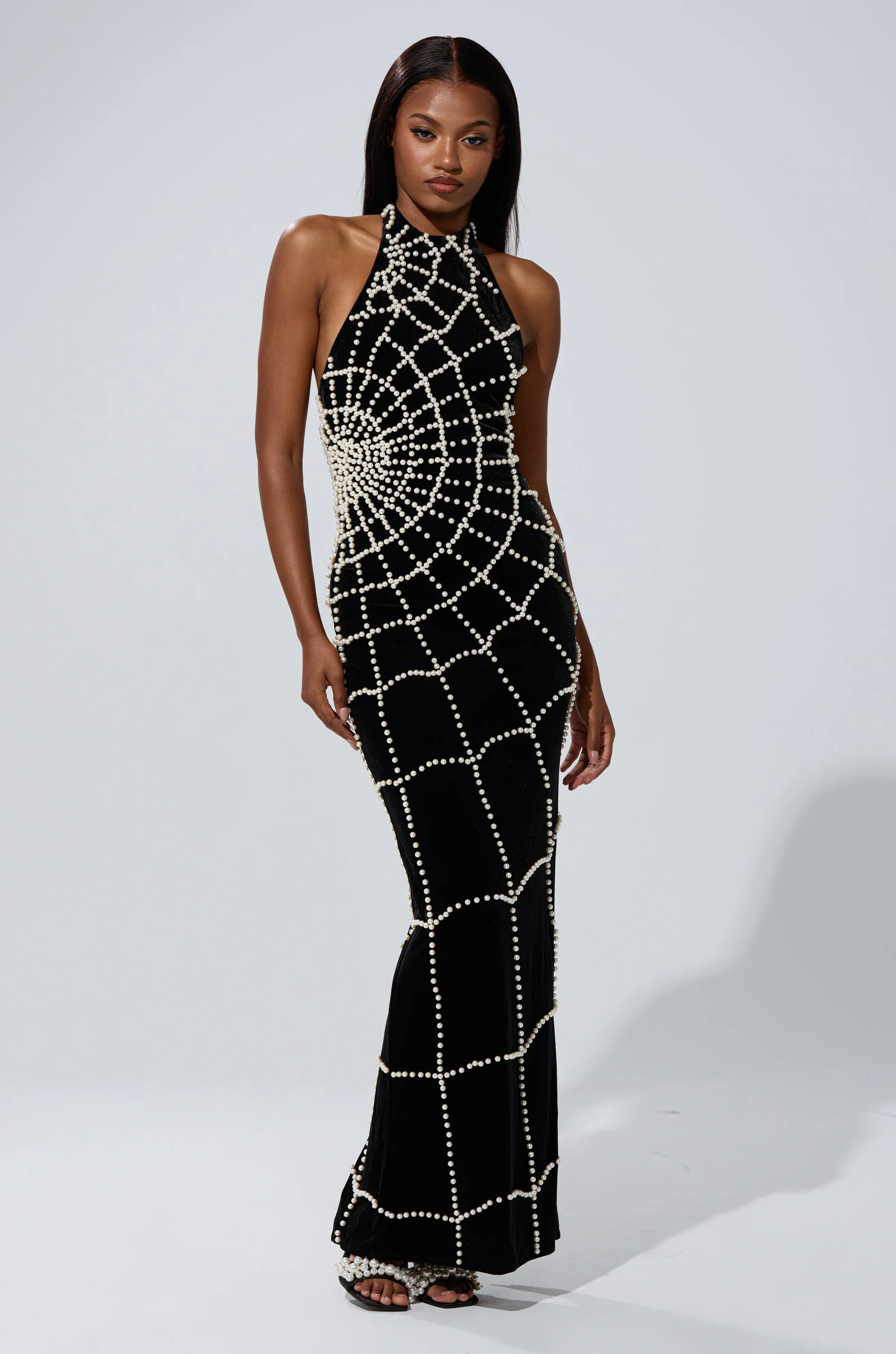 MARYJANE MAXI DRESS WITH PEARLS - Image 4