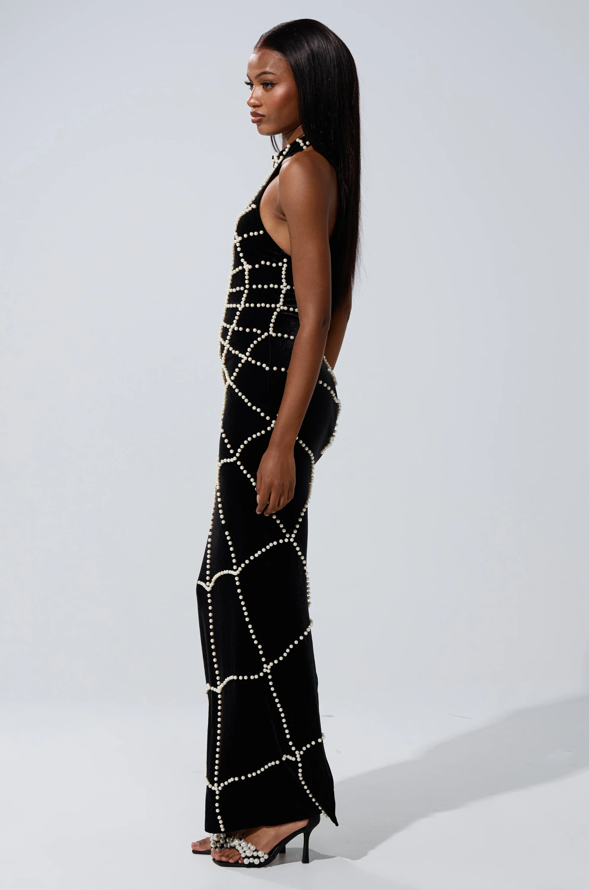 MARYJANE MAXI DRESS WITH PEARLS - Image 5
