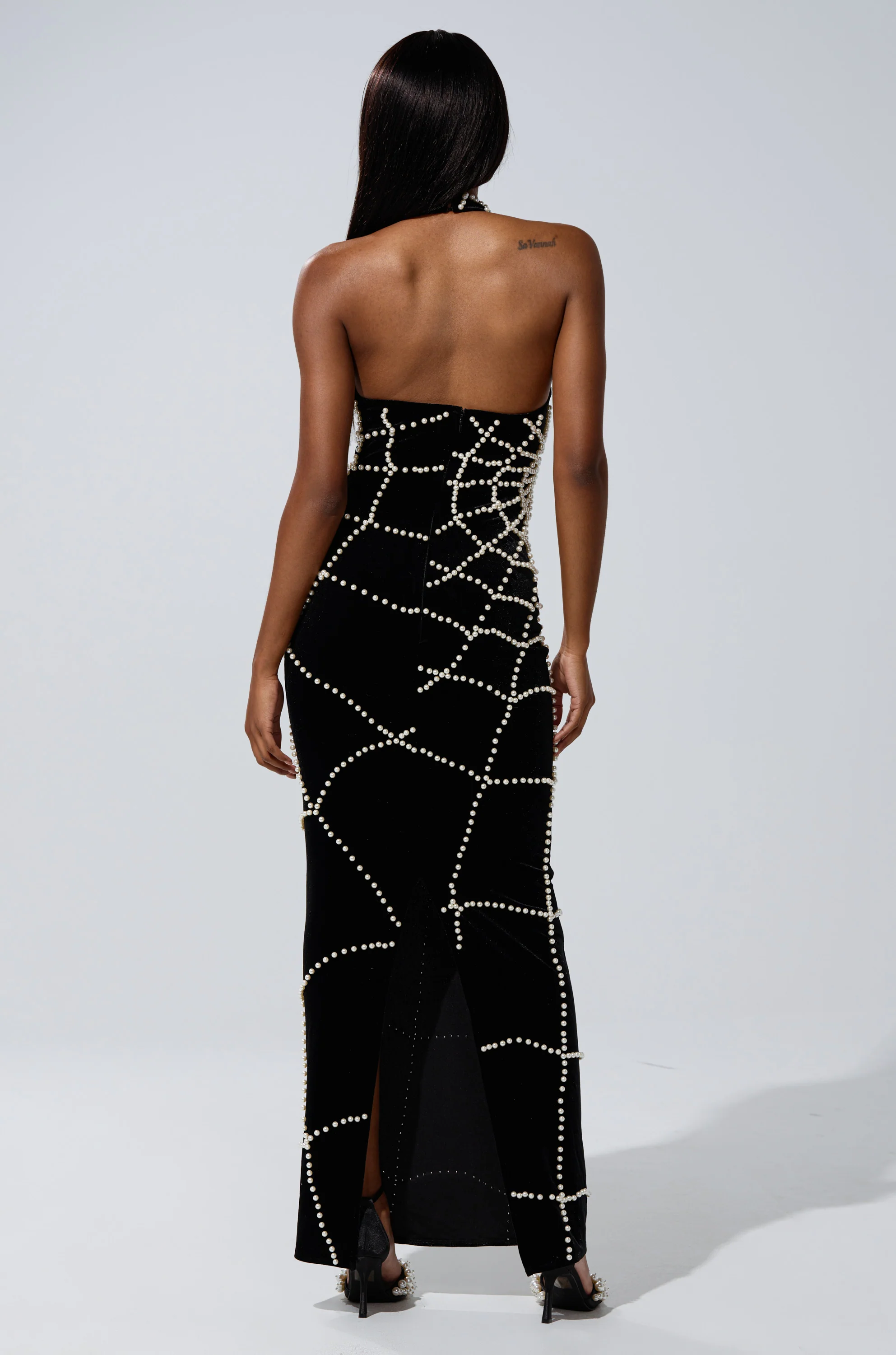 MARYJANE MAXI DRESS WITH PEARLS - Image 7