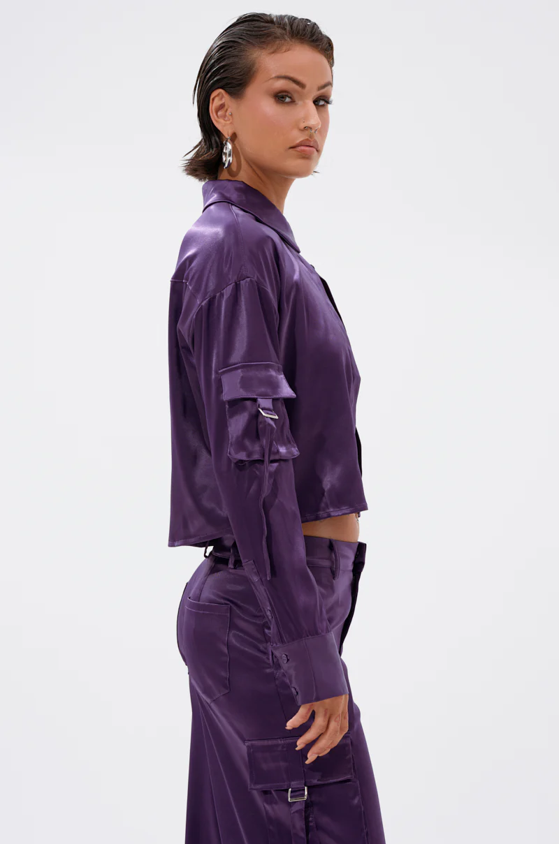MAYBE ITS YOU SATIN BUTTON DOWN - Image 3