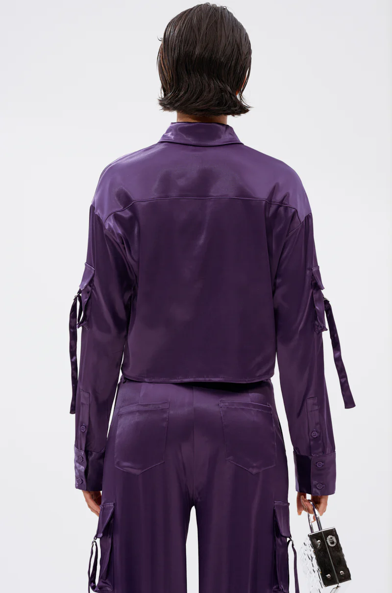 MAYBE ITS YOU SATIN BUTTON DOWN - Image 4