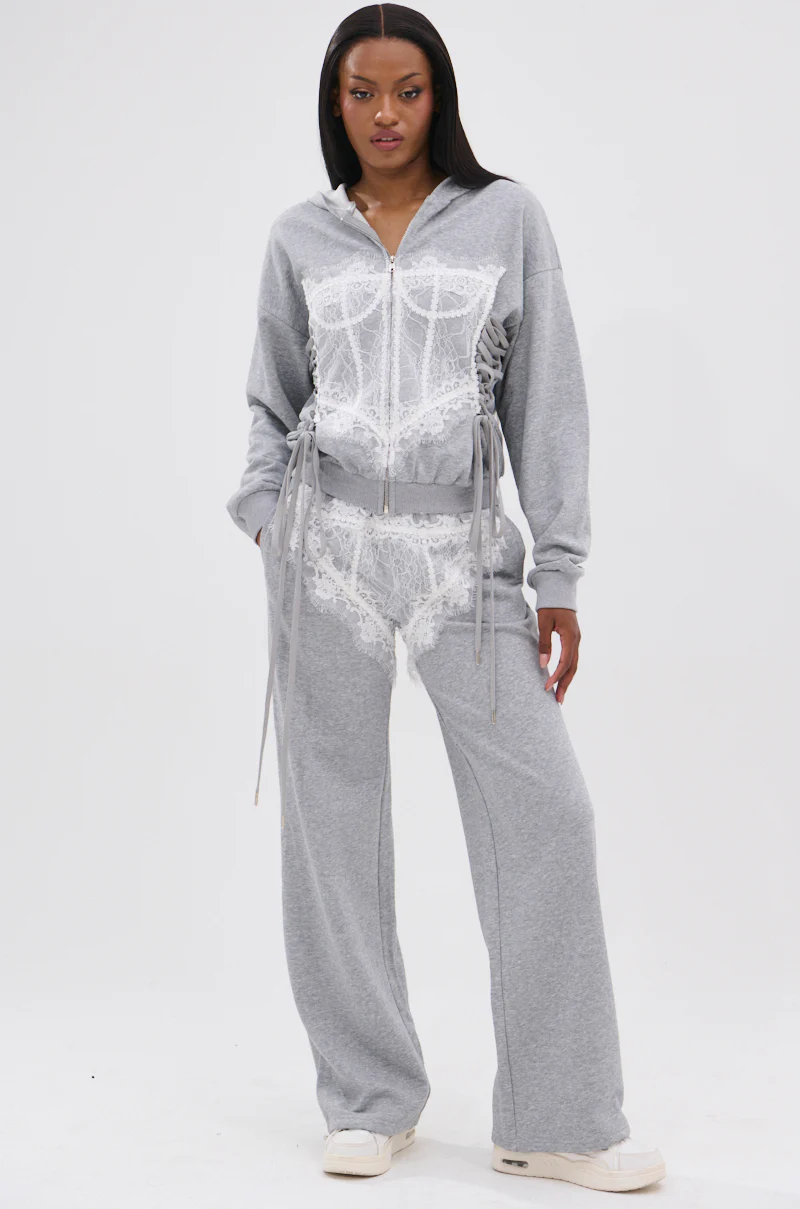 MAYBE NEXT TIME OVERSIZED SWEATSHIRT WITH LACE DETAILS - Image 7