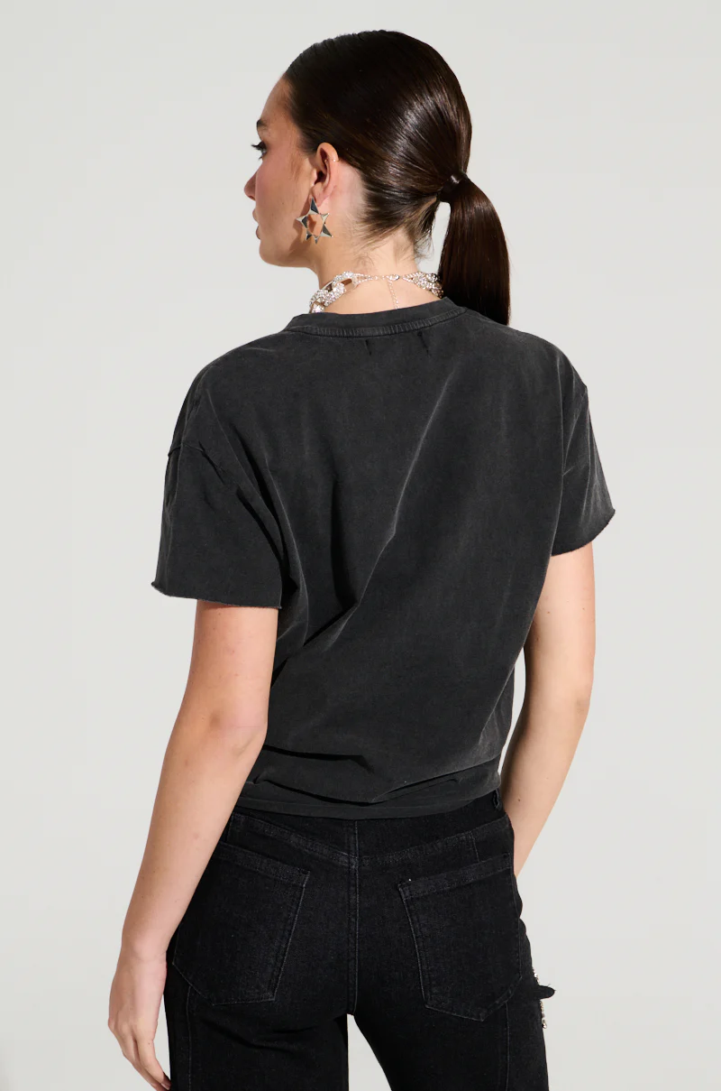 MEGA RICH BABE TIE FRONT T-SHIRT - Image 4