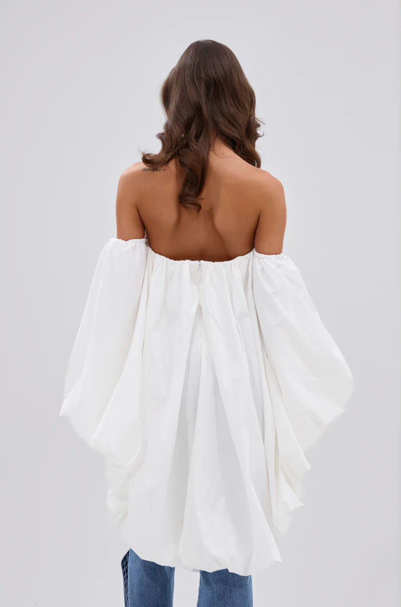 MELANI OFF THE SHOULDER HIGH LOW BLOUSE - Image 4