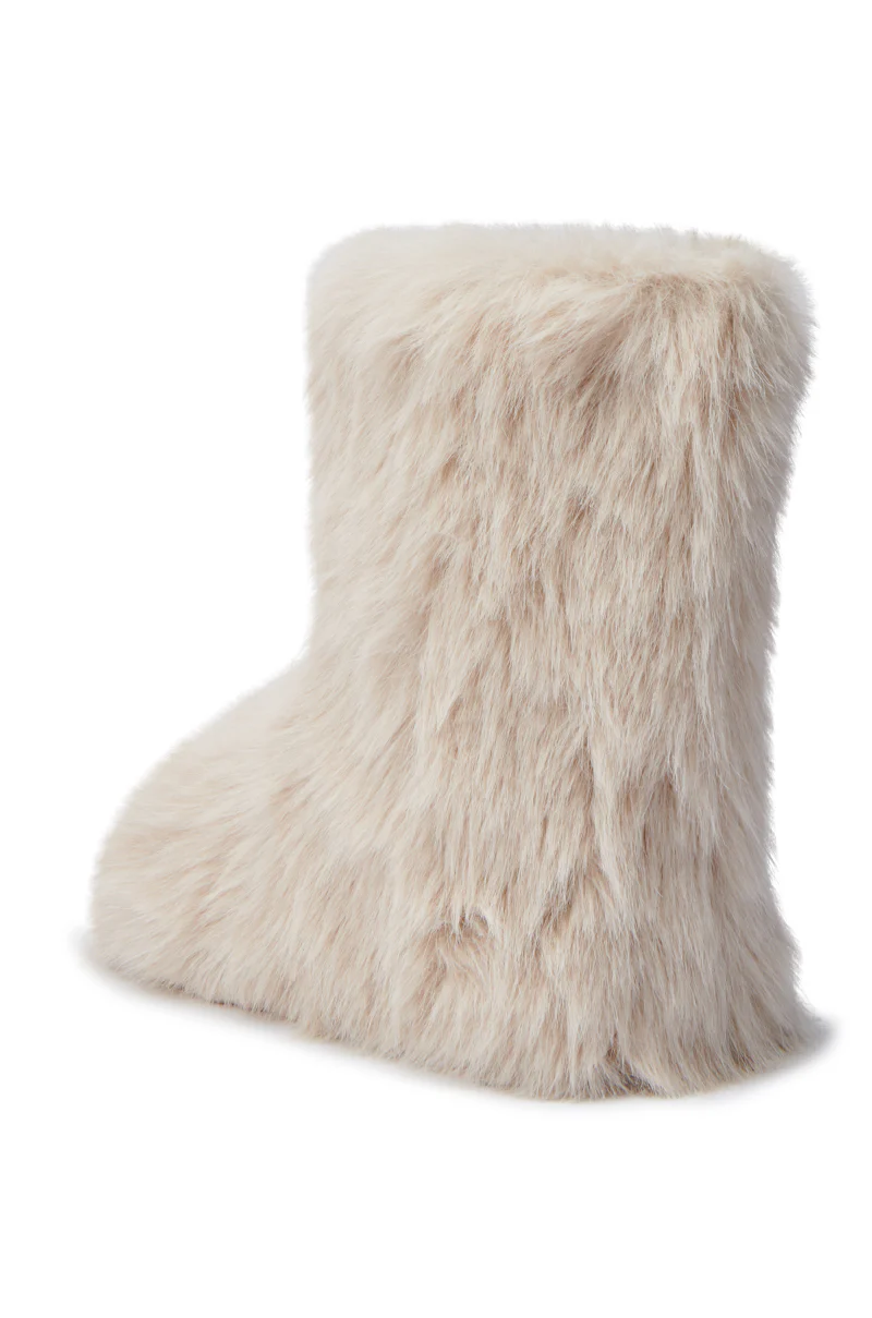 MELANIE BEIGE FURRY BOOTIE - Image 7