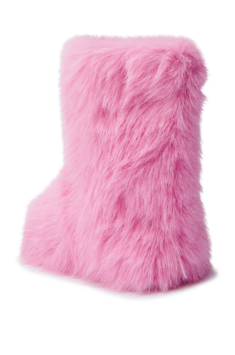 MELANIE PINK FURRY BOOTIE - Image 6