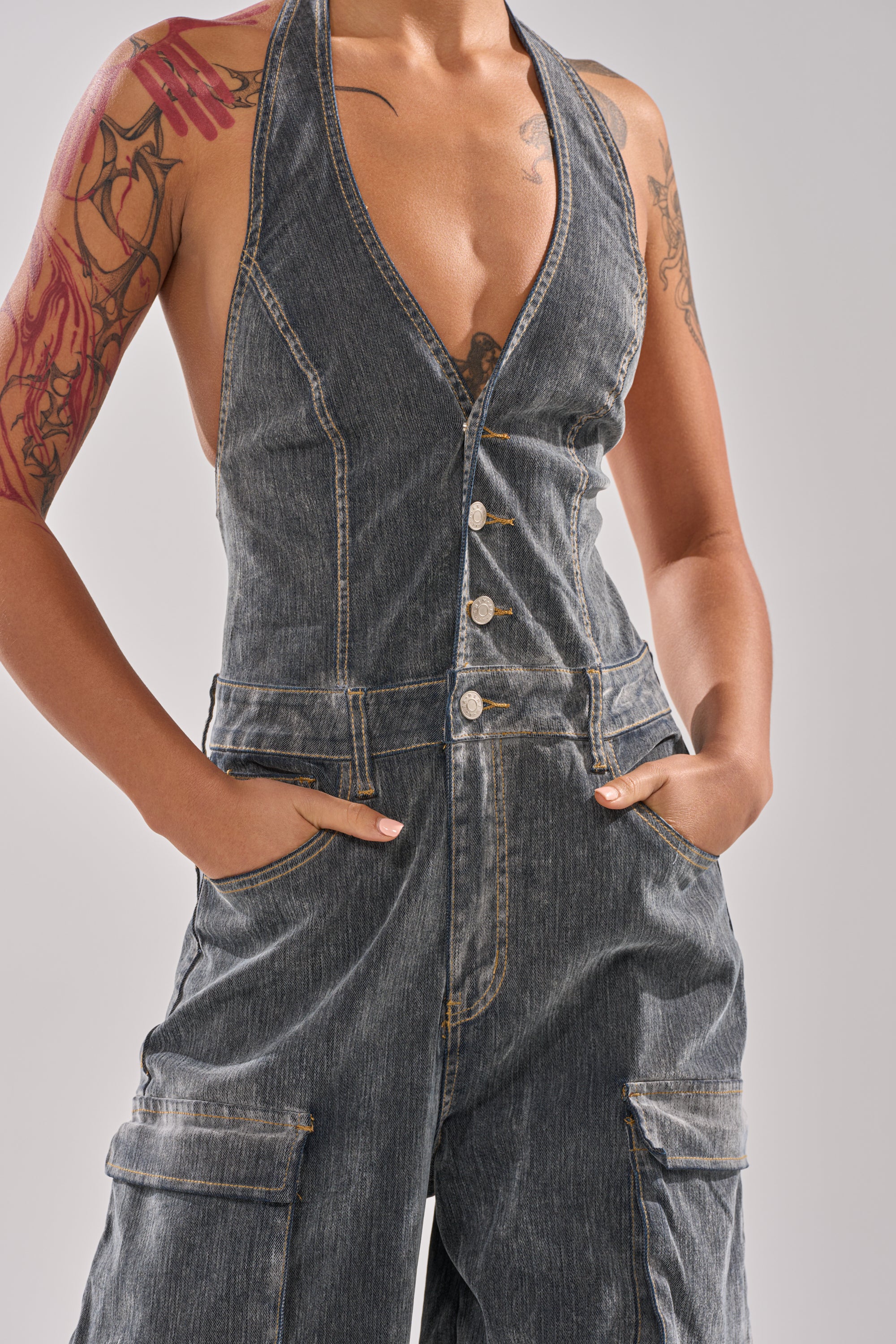 MELINDA VELVET JUMPSUIT - Image 8