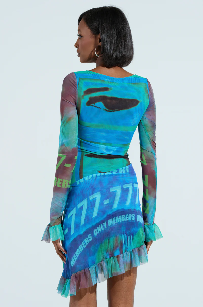 MEMBERS ONLY PRINTED MINI DRESS - Image 6