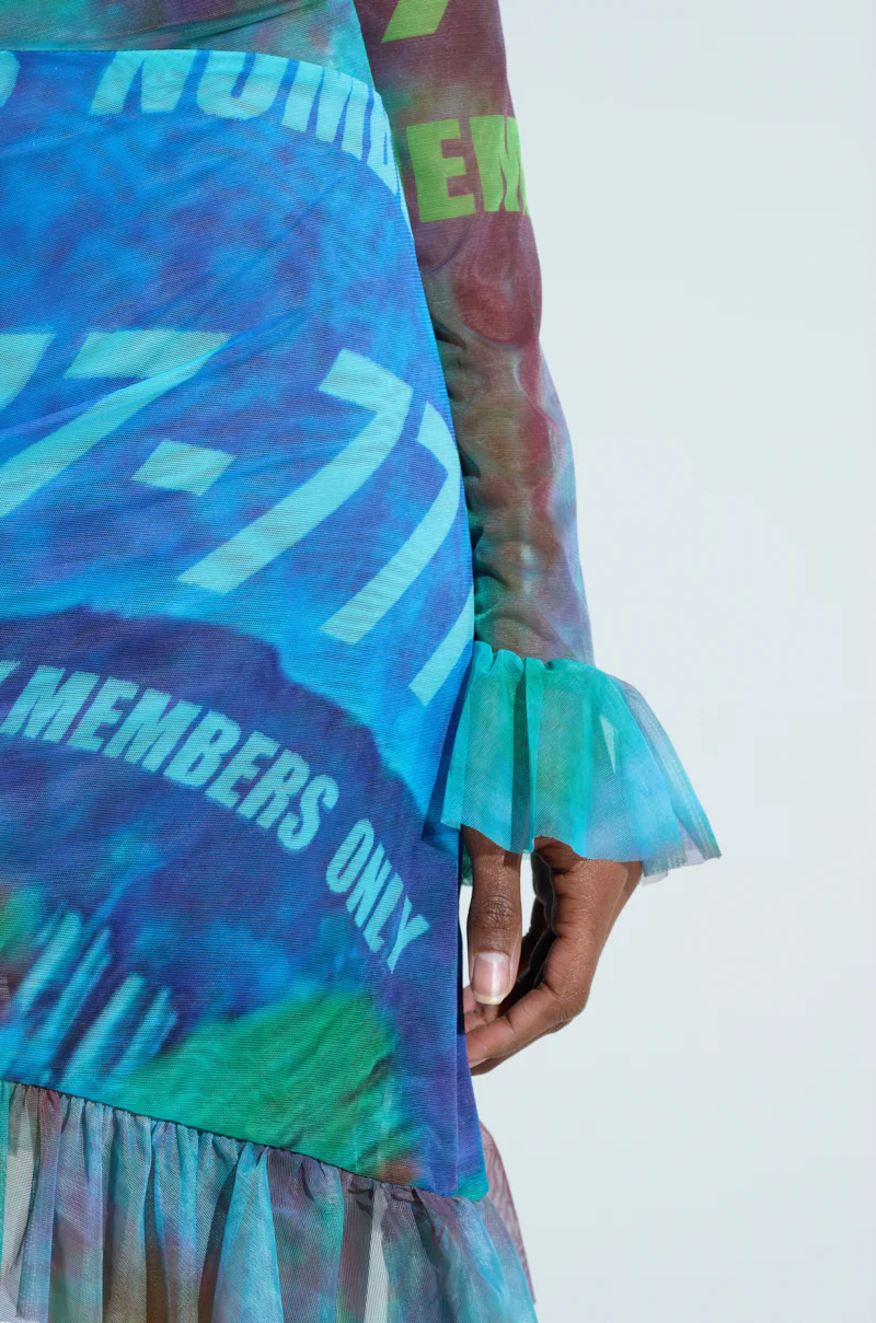 MEMBERS ONLY PRINTED MINI DRESS - Image 8