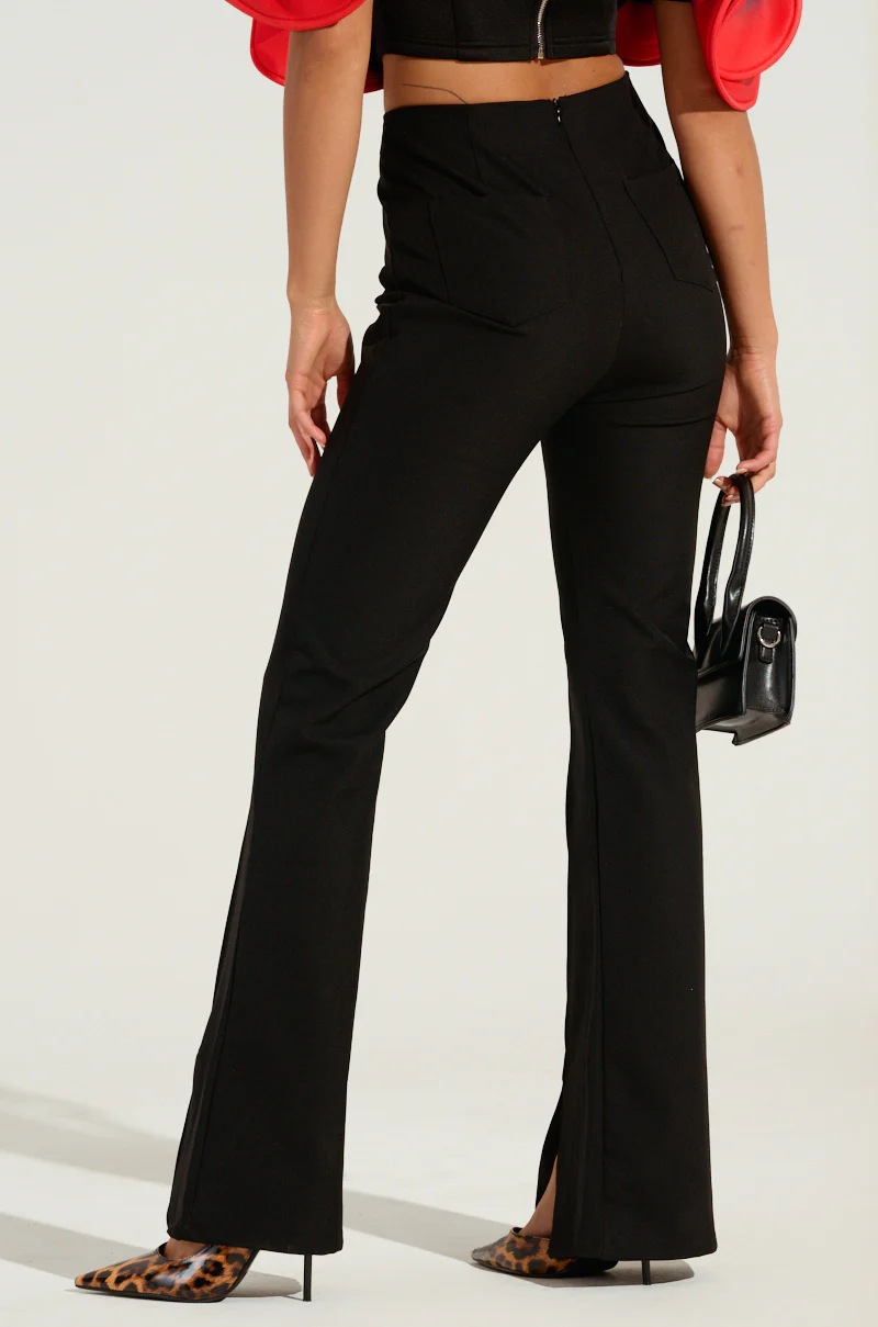 MEMORIES THAT LAST PANT WITH SLIT IN BLACK - Image 4