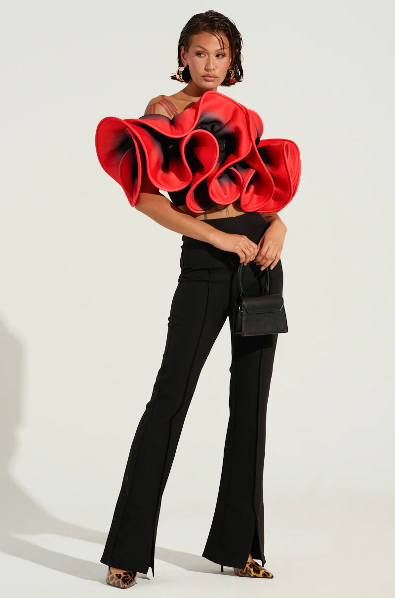 MEMORIES THAT LAST PANT WITH SLIT IN BLACK - Image 5