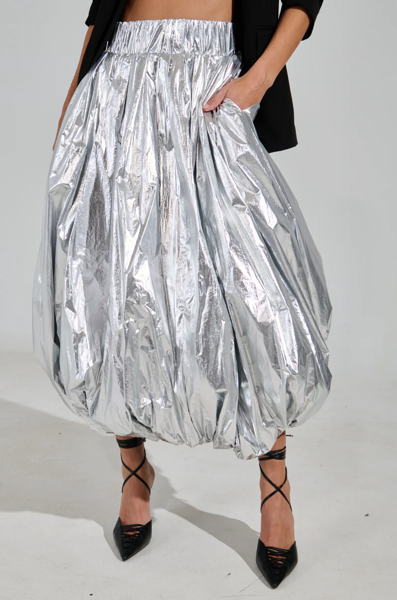 MIDNIGHT LOVERS MAXI BUBBLE SKIRT - Image 3
