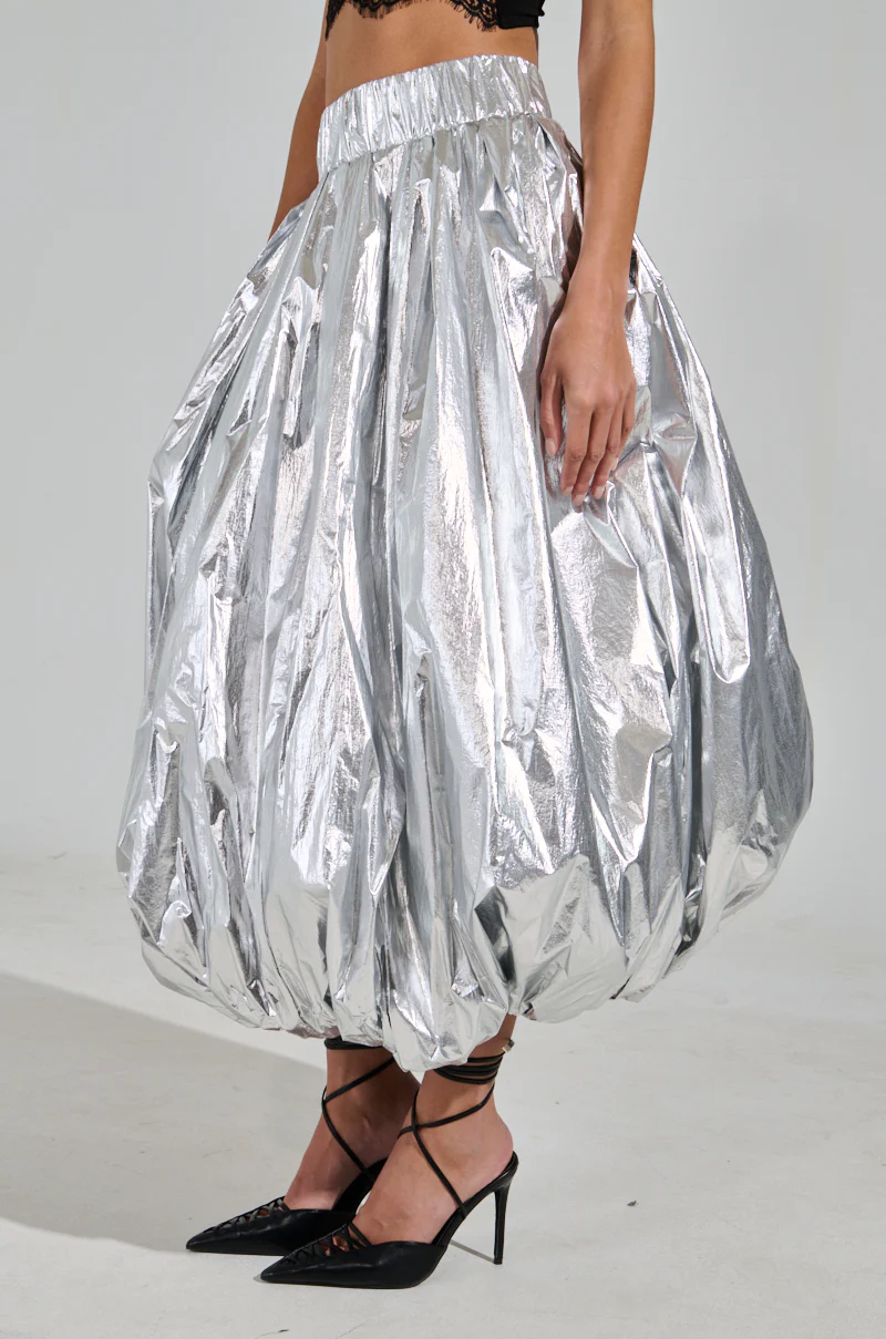 MIDNIGHT LOVERS MAXI BUBBLE SKIRT - Image 4