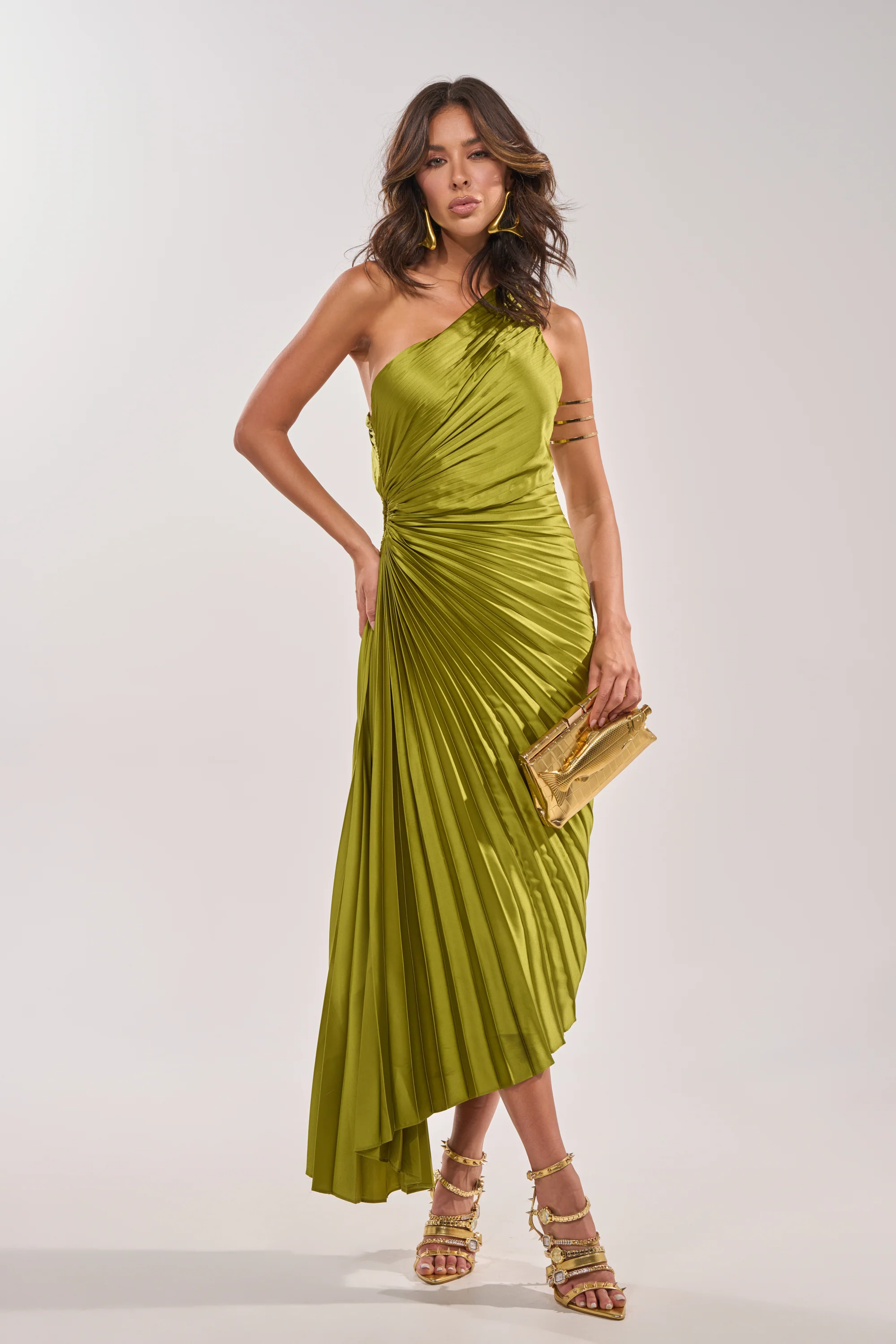 MIDNIGHT MAVEN SLEEVELESS MAXI DRESS IN GREEN