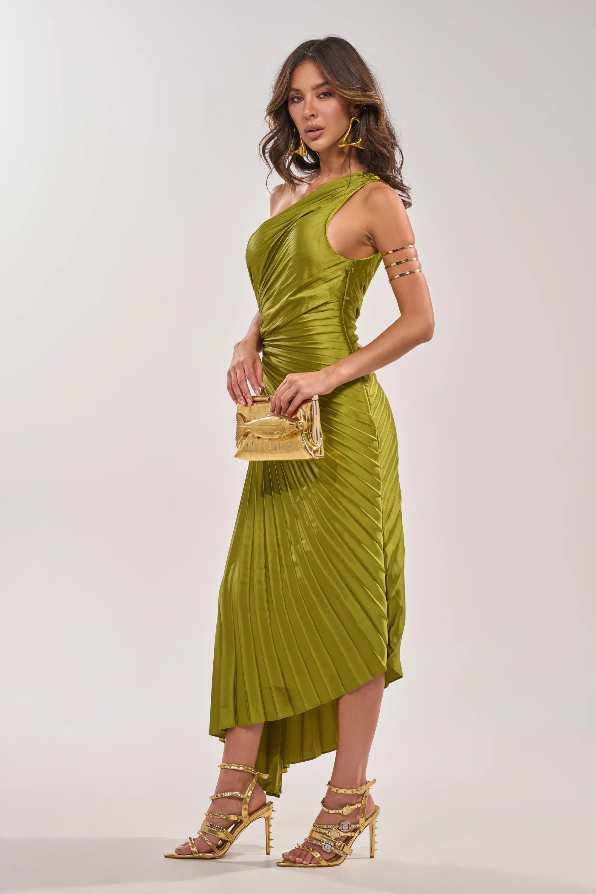 MIDNIGHT MAVEN SLEEVELESS MAXI DRESS IN GREEN - Image 6