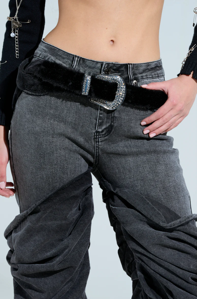 MIDNIGHT SKIES FUR BELT - Image 2