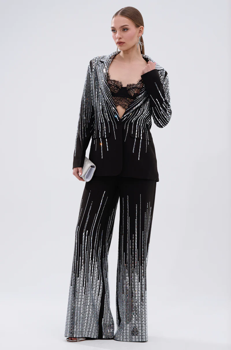 MILA EMBELLISHED BLAZER IN BLACK - Image 6