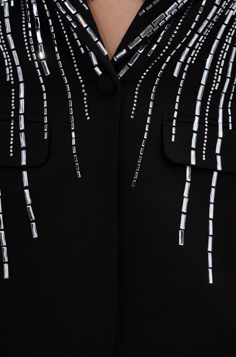 MILA EMBELLISHED BLAZER IN BLACK - Image 8