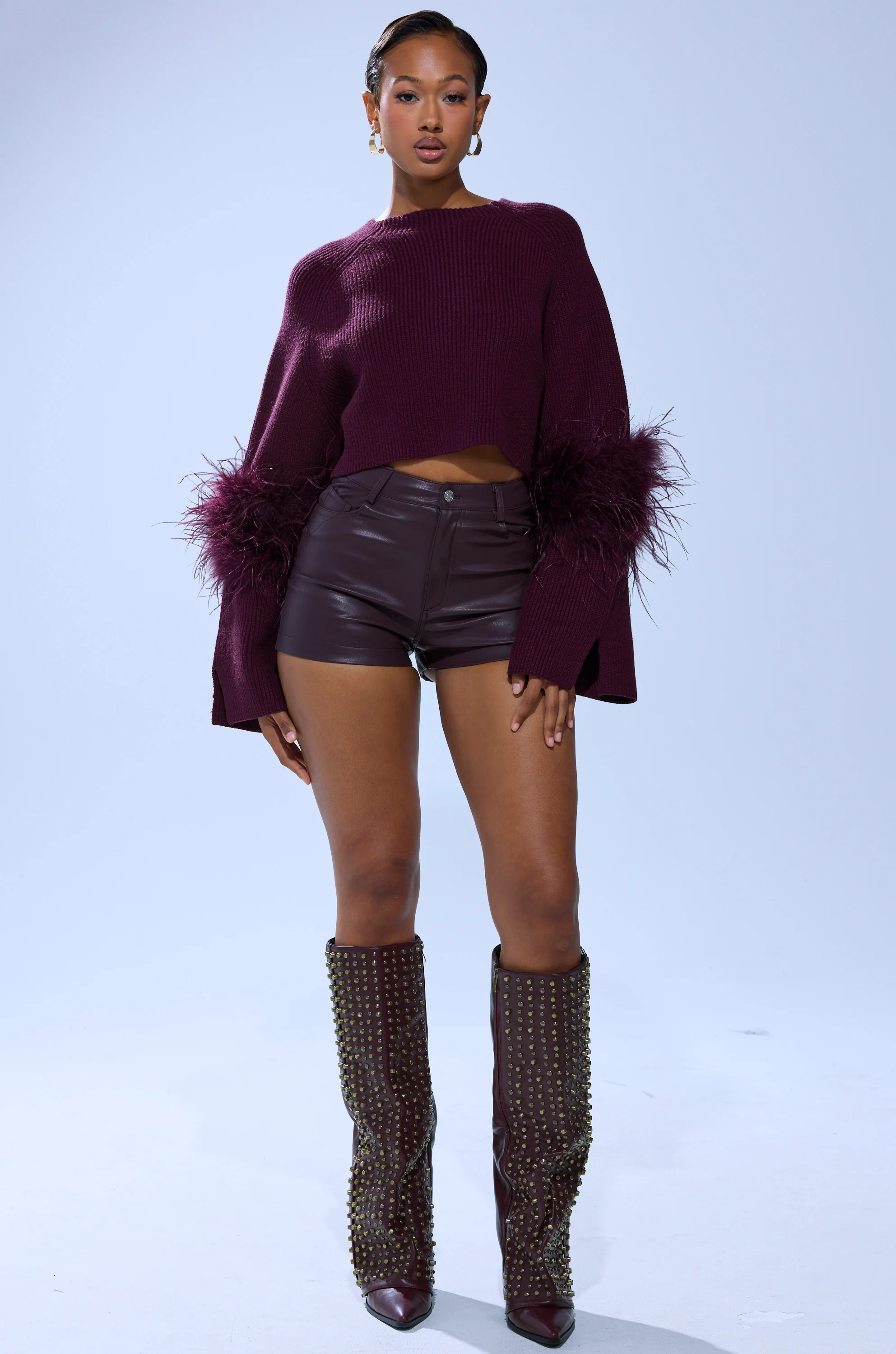 MILLY FEATHER TRIM SWEATER - Image 6