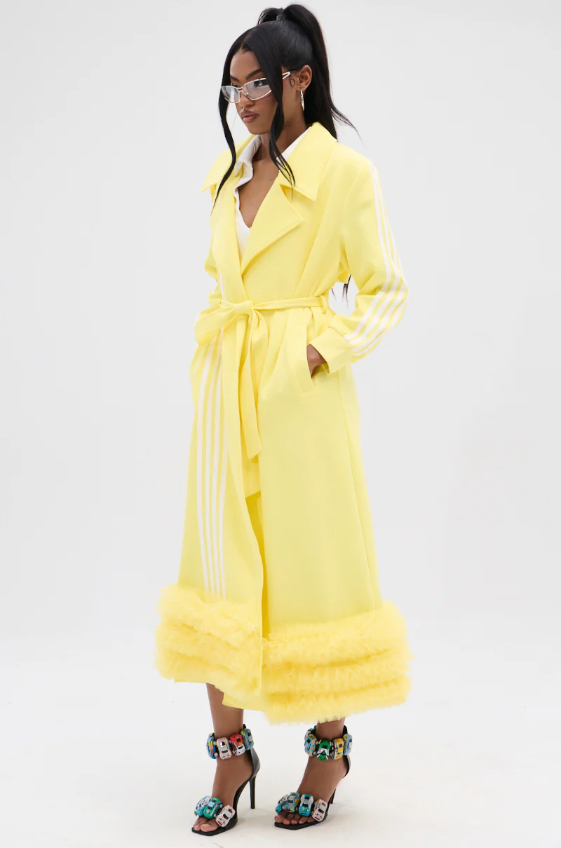 MIMOSA TULLE TRIM TRENCH - Image 2