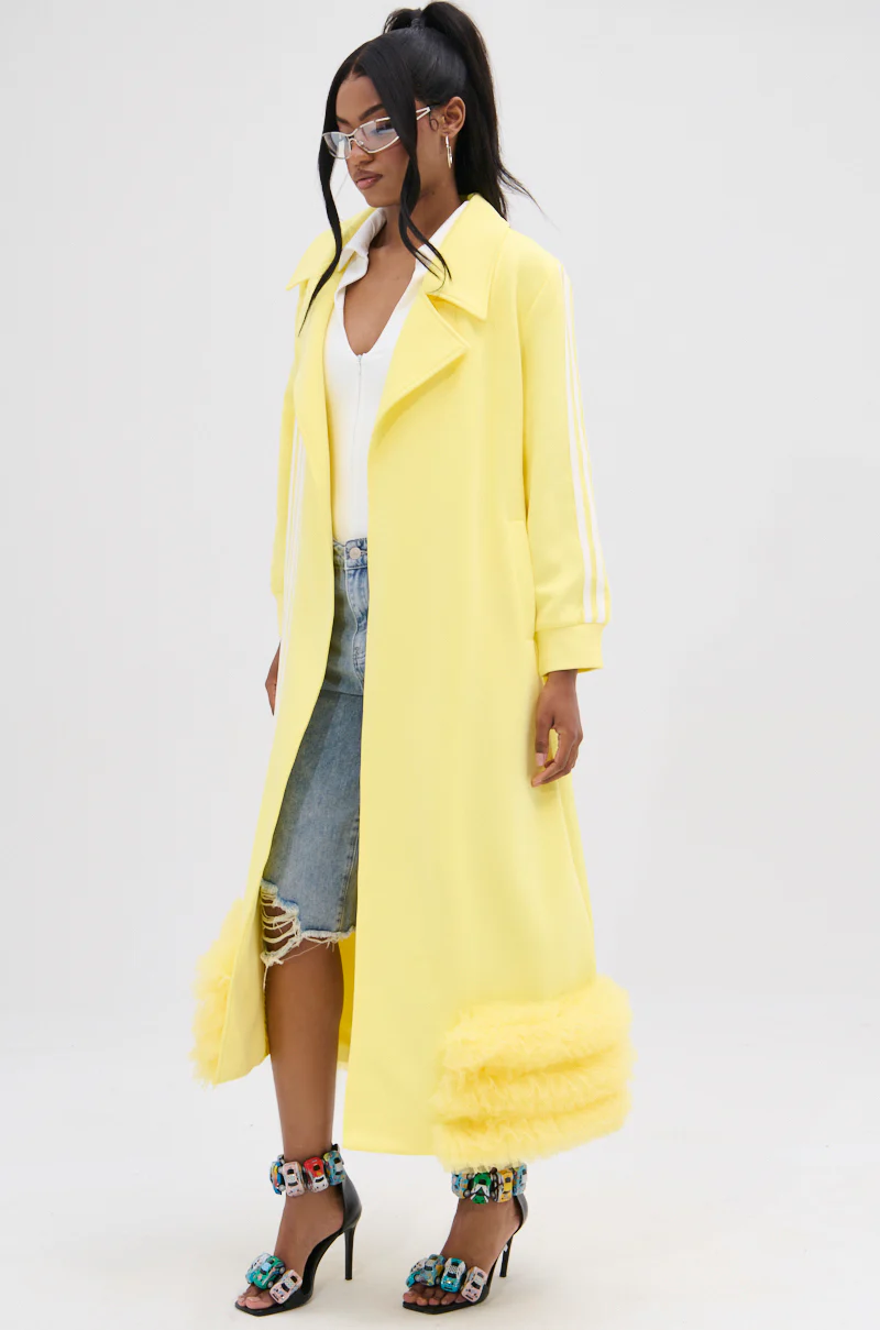 MIMOSA TULLE TRIM TRENCH - Image 3