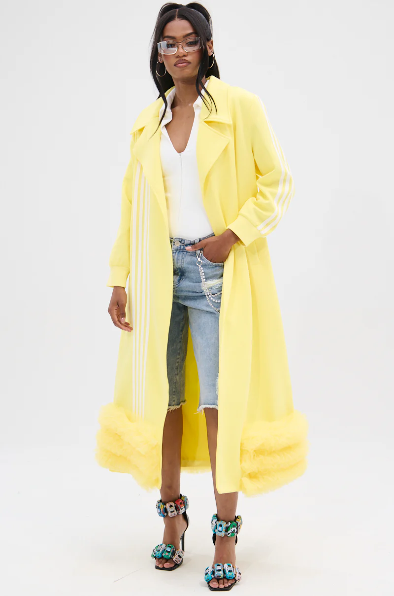 MIMOSA TULLE TRIM TRENCH - Image 6