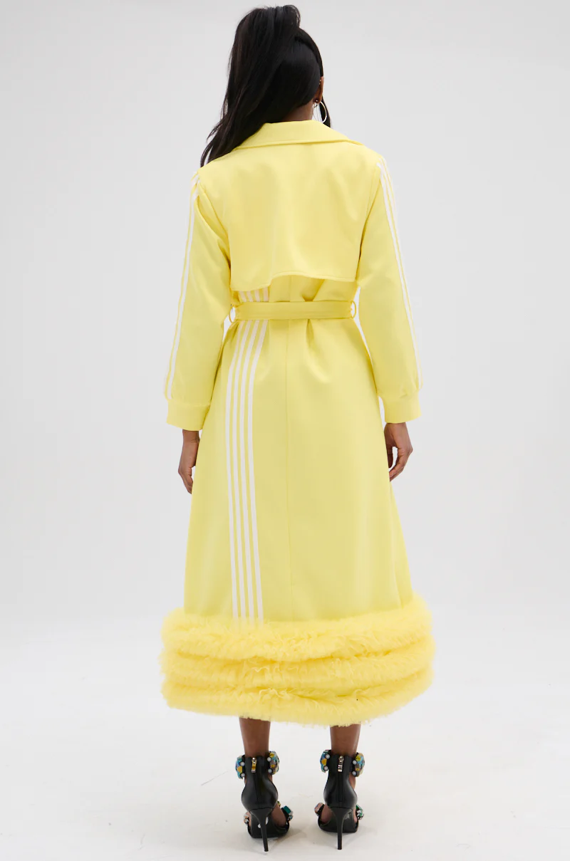 MIMOSA TULLE TRIM TRENCH - Image 9