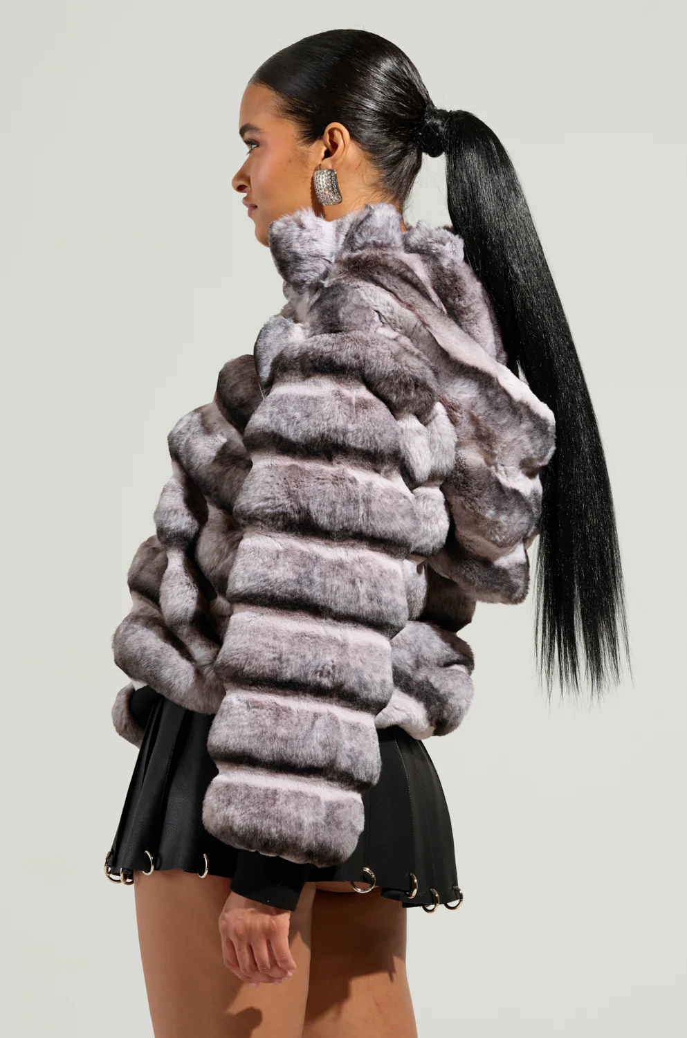 MINA FAUX FUR BOMBER - Image 5