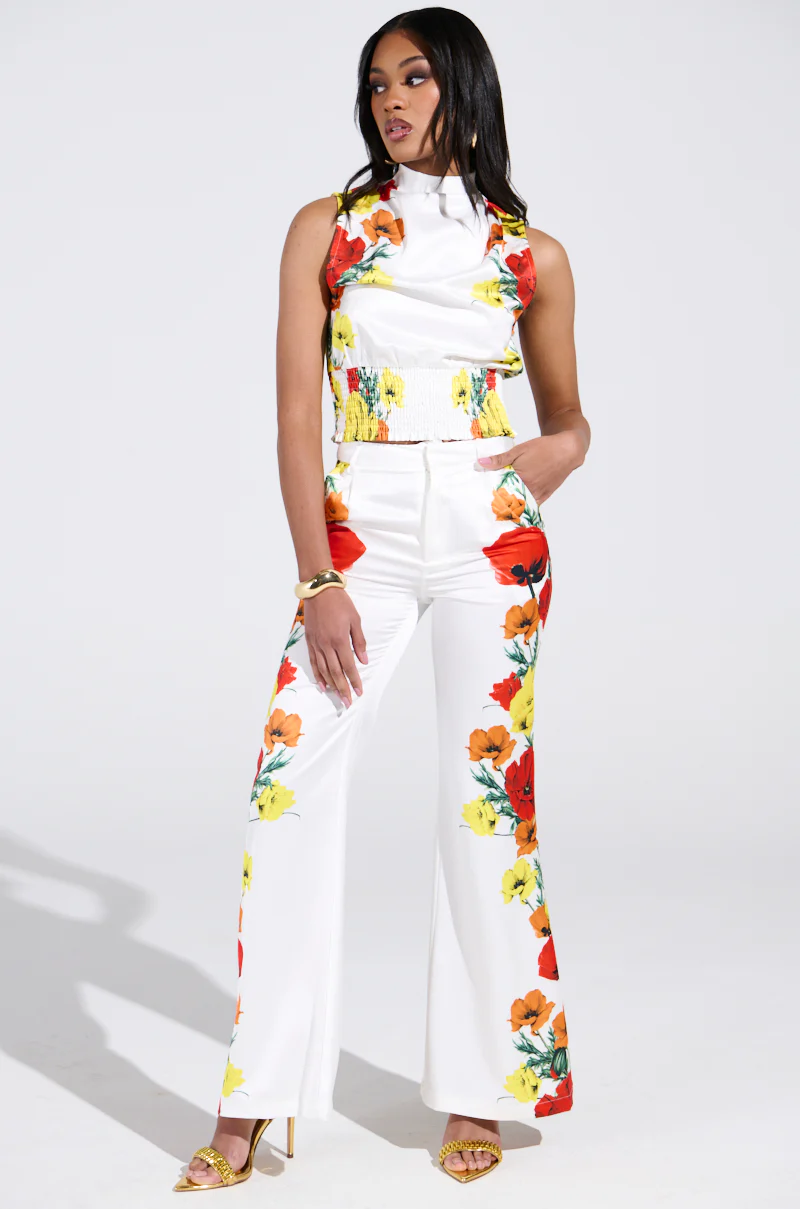 MIND MY OWN FLORAL SATIN BLOUSE - Image 6