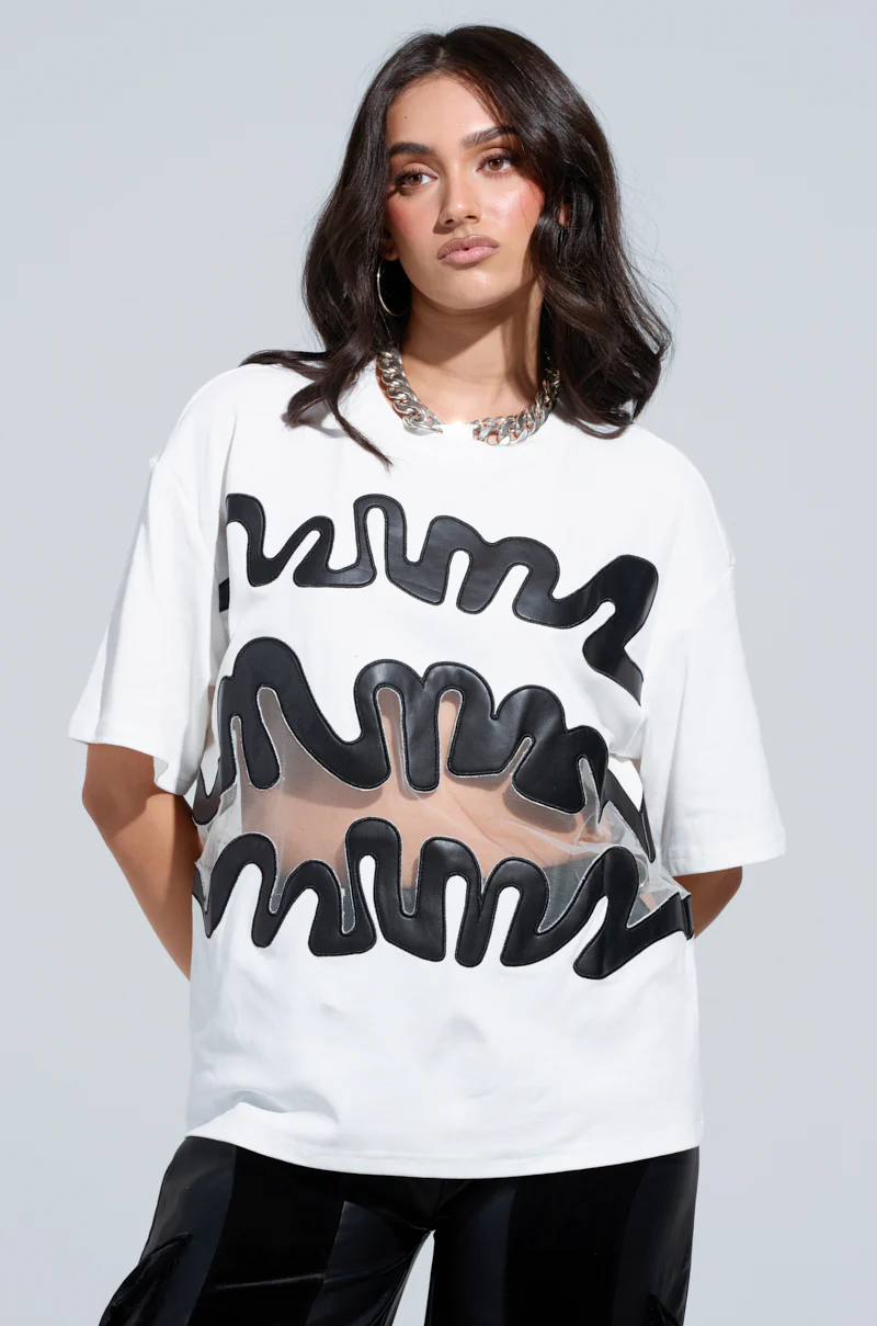 MIND THE GAP MESH TRIM SHIRT - Image 2
