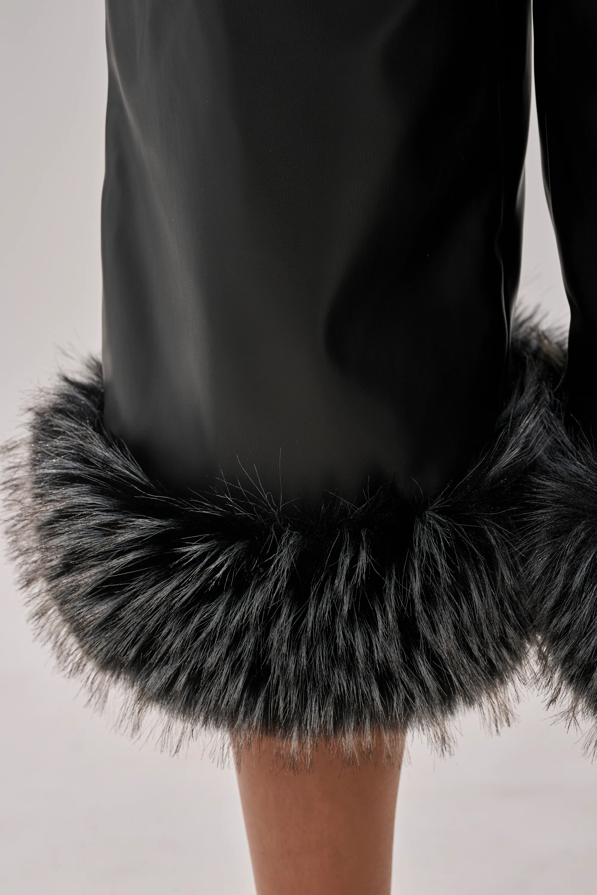 MIND YOUR OWN FUR TRIM BERMUDA SHORTS - Image 8