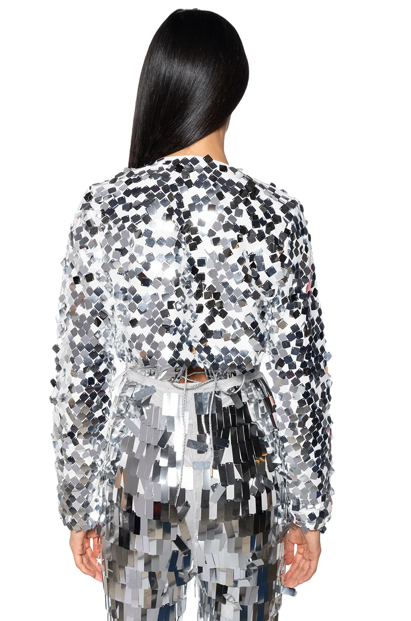 SEQUIN COVER UP JACKET - Image 4