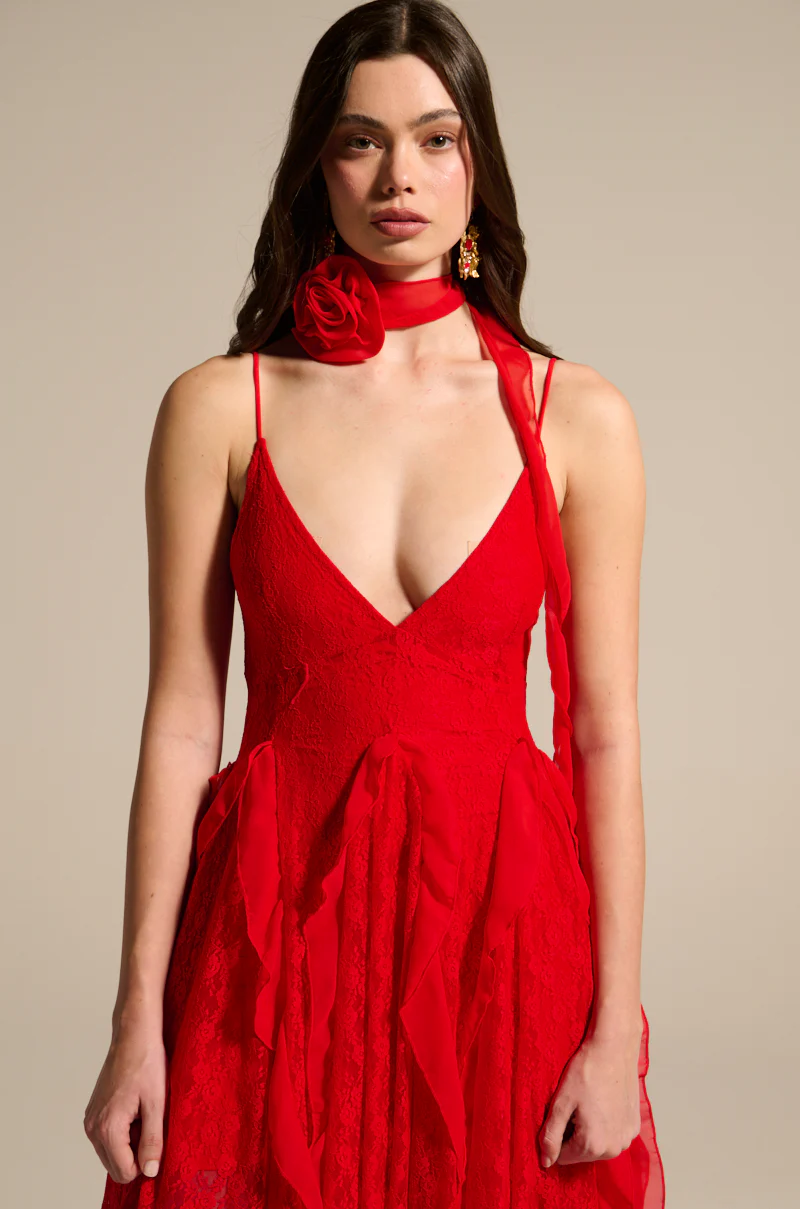 MISS AMERICANA RUFFLE DRESS AND NECKLACE SET - Image 9