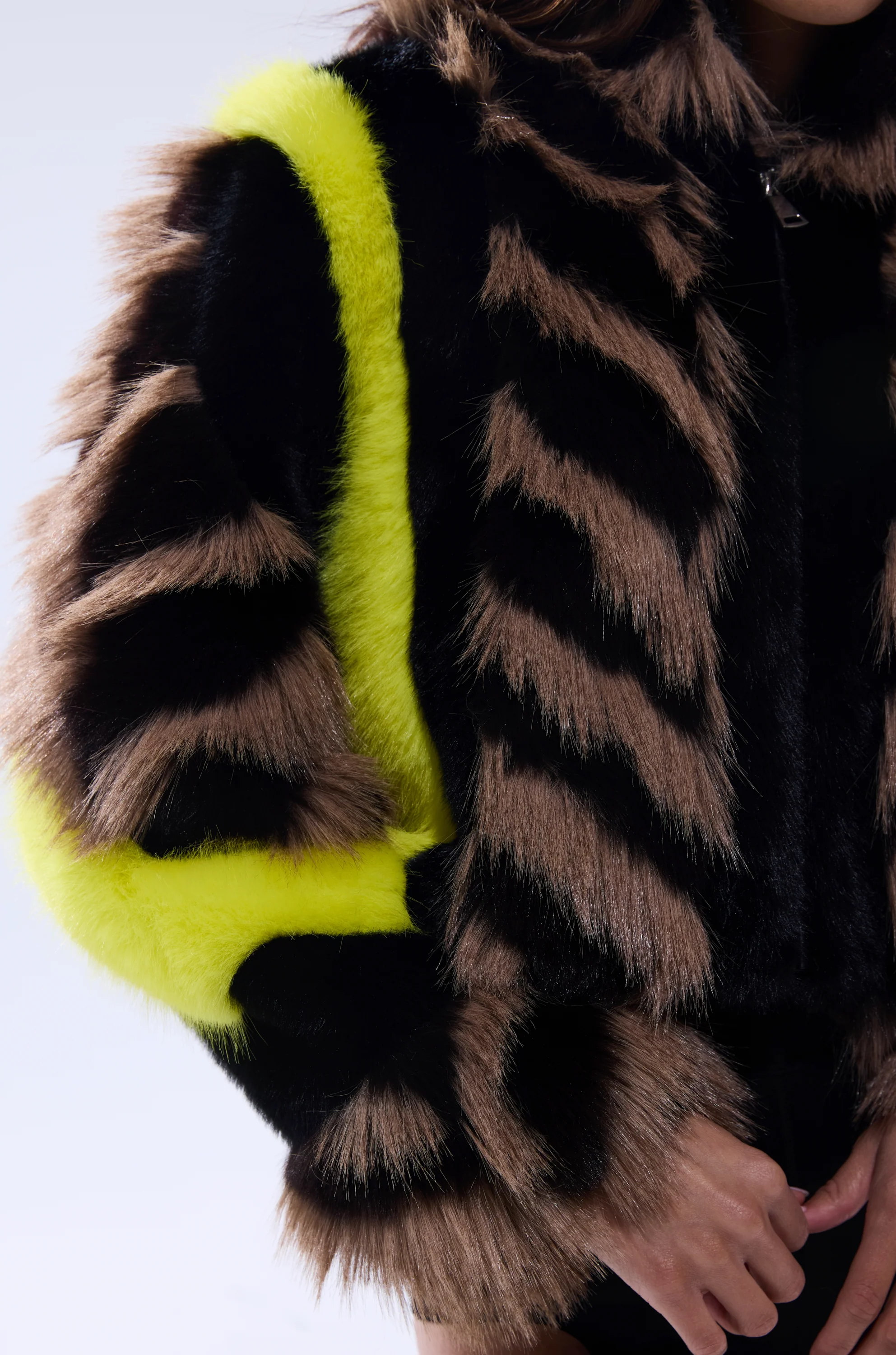 MISS ME WITH THAT PANELED FAUX FUR - Image 10