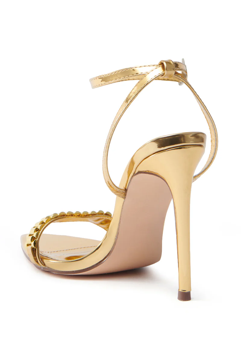 MISTY GOLD STILETTO SANDAL - Image 6