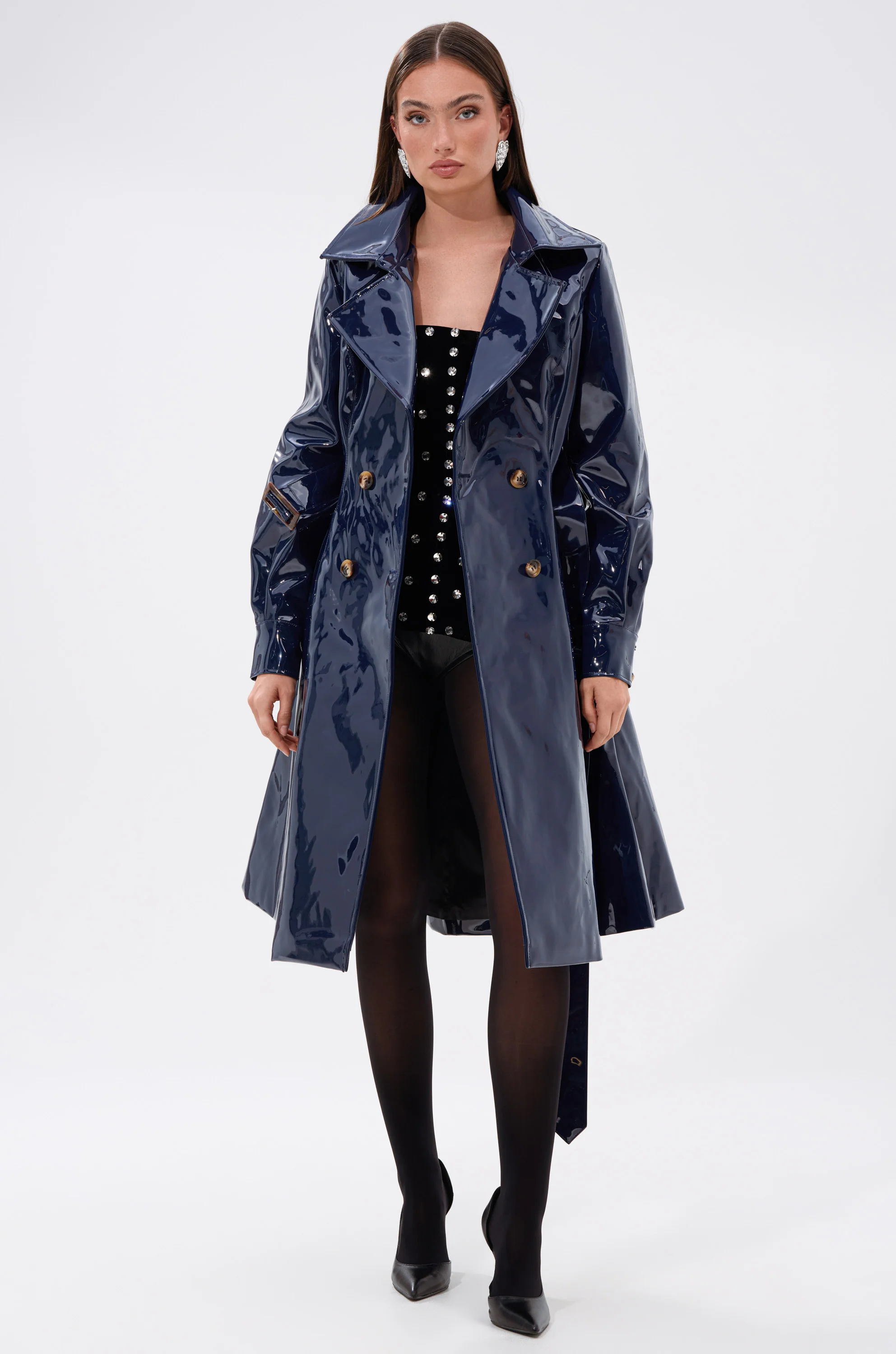 MITICA PATENT TRENCH IN NAVY - Image 8